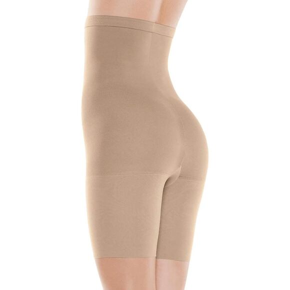 Spanx Assets NWT size 1-2X Hi-Waist mid thigh shaper - nude size 5 - Picture 2 of 8